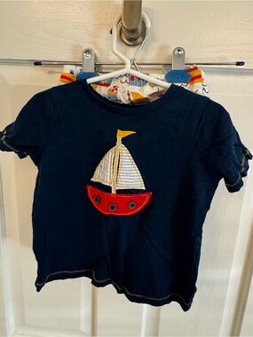 Mud Pie 2 piece sailboat size 2-3T outfit